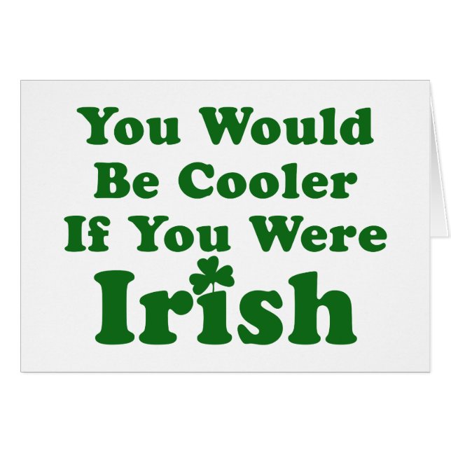 Funny Irish Sayed Hälsningskort (Framsidan Horizontal)