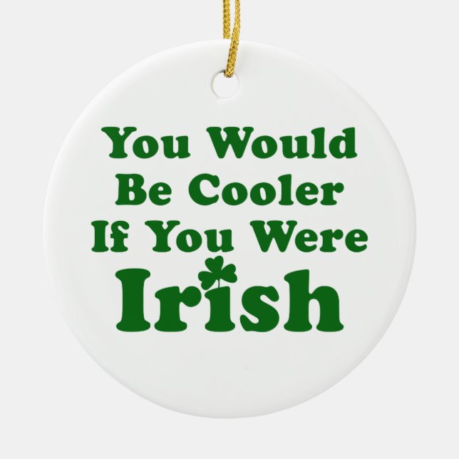 Funny Irish Sayed Julgransprydnad Keramik (Framsidan)