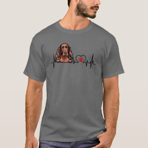 Funny Irish Setter Heartslag Hund älskare T Shirt