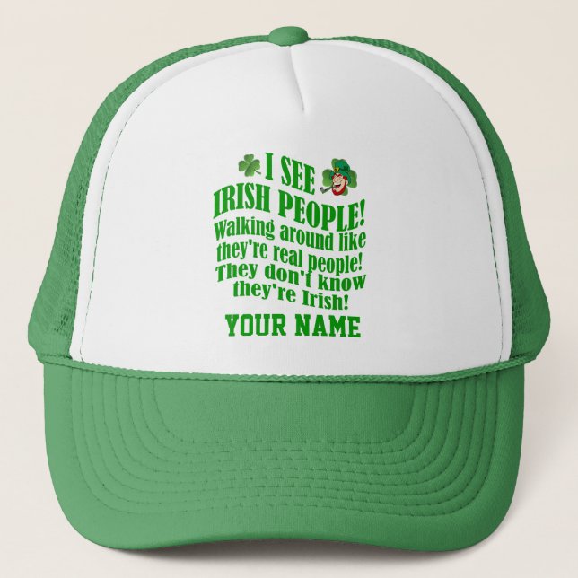 Funny Irish, St patrick's day Keps (Framsida)