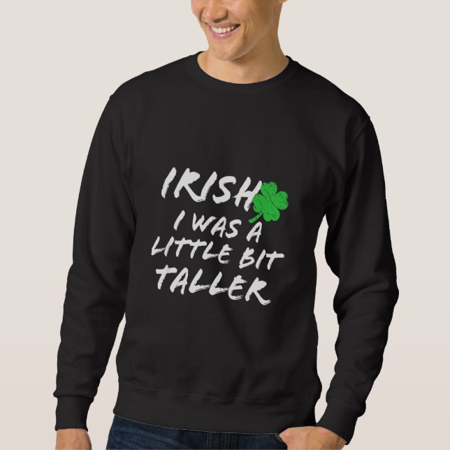 Funny Irish St patrick's day Notre Dame Irish Lång Ärmad Tröja (Framsida)