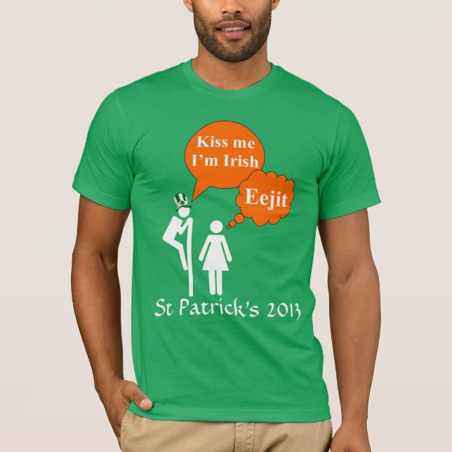 Funny Irish St patrick's day Tee Shirt (Framsida)