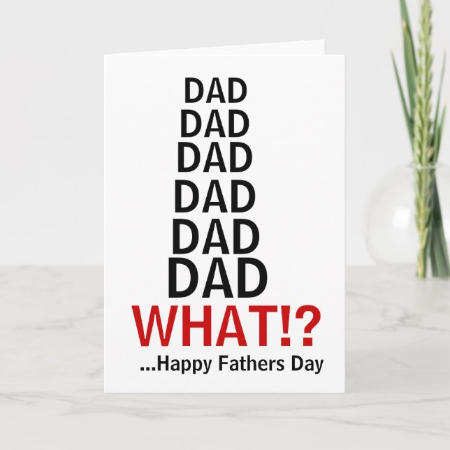 Funny Irritating Pappa Fars dag-kort Kort (Framsida)