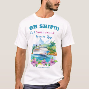 Funny Island Cruise Frakt Reunion T Shirt