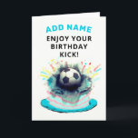 Funny isoccer Birthday Kort<br><div class="desc">Fotbollsspelare,  tränare eller futbol fläkt,  humor. Redigera text som du vill anpassa.</div>