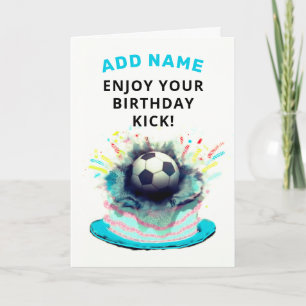 Funny isoccer Birthday Kort