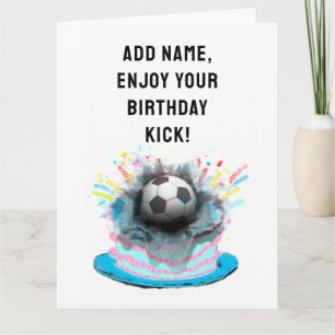 Funny isoccer Birthday Kort
