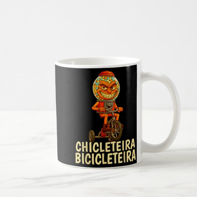 Funny Italian Brainrot Kids Meme Chicleteira Bicic Kaffemugg (Höger)