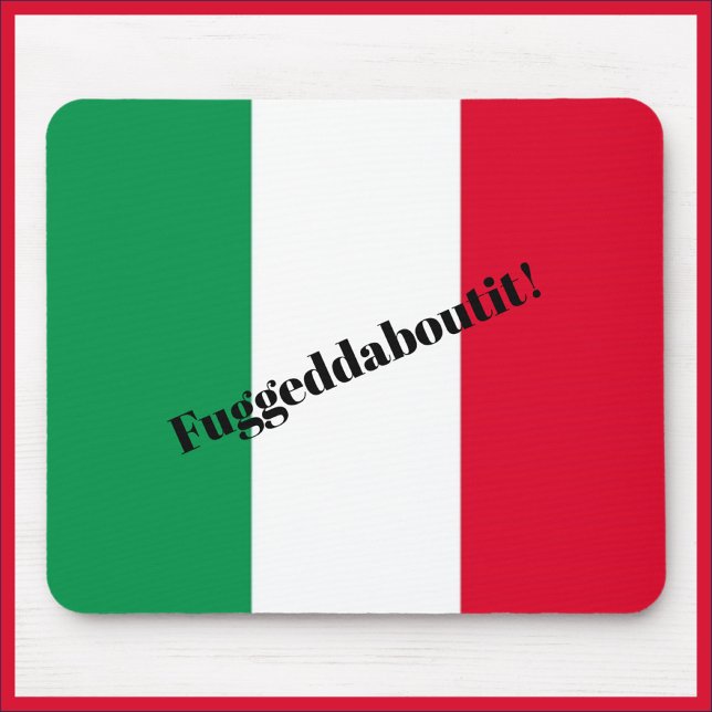 Funny italiensk Flagga Mousepad Musmatta (Skapare uppladdad)