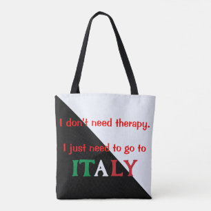 Funny italiensk handväska för kvinnor Tote Tygkasse