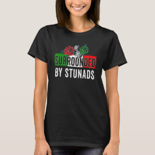 Funny italiensk Ord omgiven av Italien Stunads T Shirt