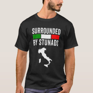 Funny italiensk Ord omgiven av Italien Stunads T Shirt