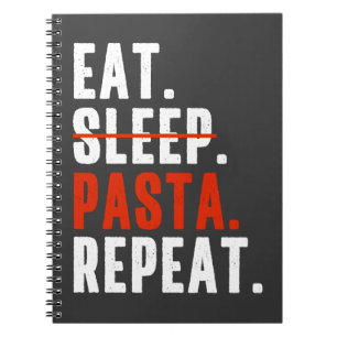 Funny Italy Pasta Älskare Say Anteckningsbok
