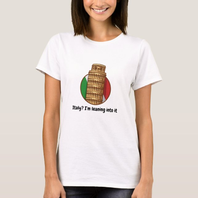 Funny Italy T Shirt (Framsida)