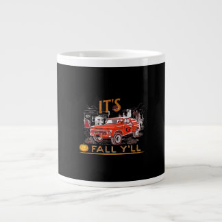 Funny IT's Fall Y'all Cute Gnomes Pumpkin Jumbo Mugg