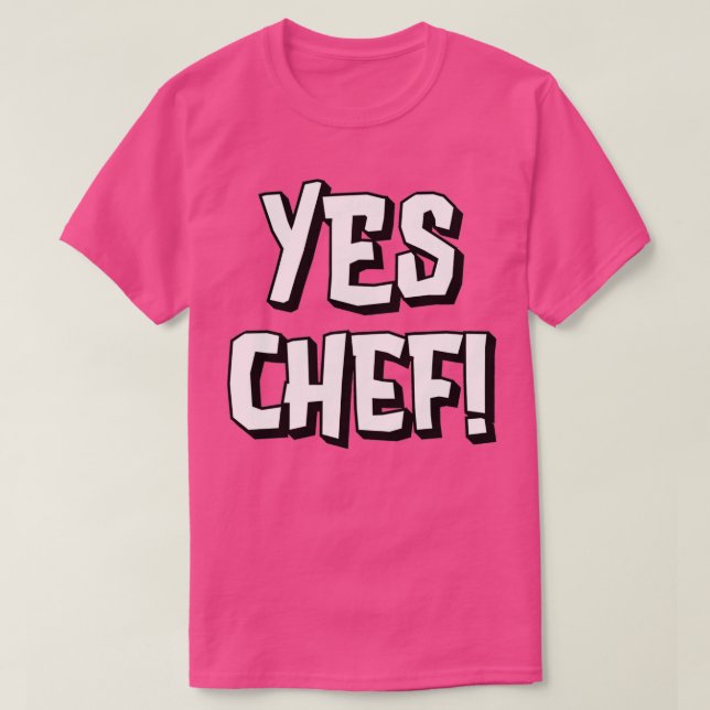 Funny Ja Chef t-gåva till matlagning av fläkt 1 T Shirt (Design framsida)