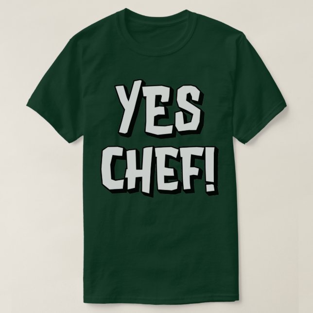 Funny Ja Chef t gåva till matlagning av fläkt (2) T Shirt (Design framsida)