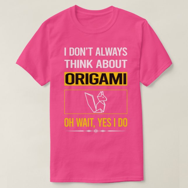 Funny Ja, jag gör Origami T Shirt (Design framsida)