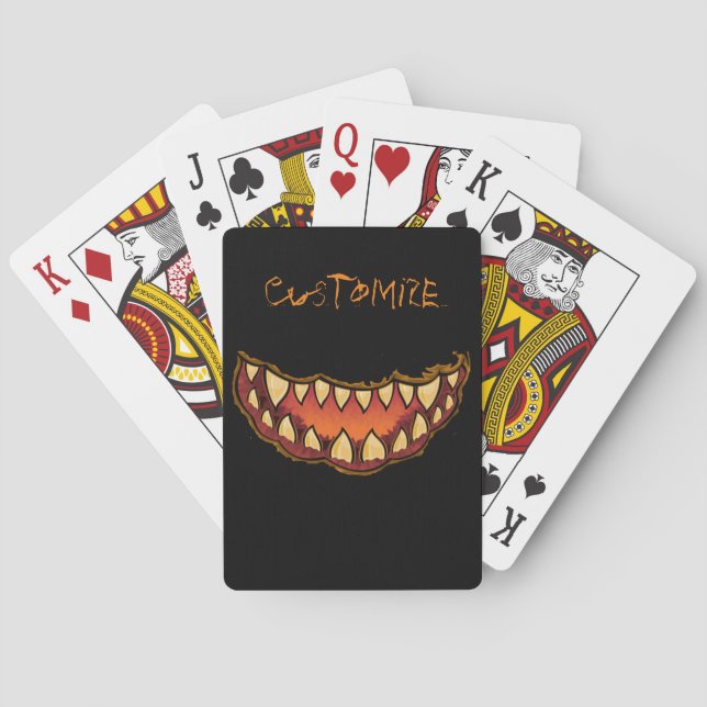 Funny Jack o'lantern Thunder_Cove Casinokort (Baksidan)