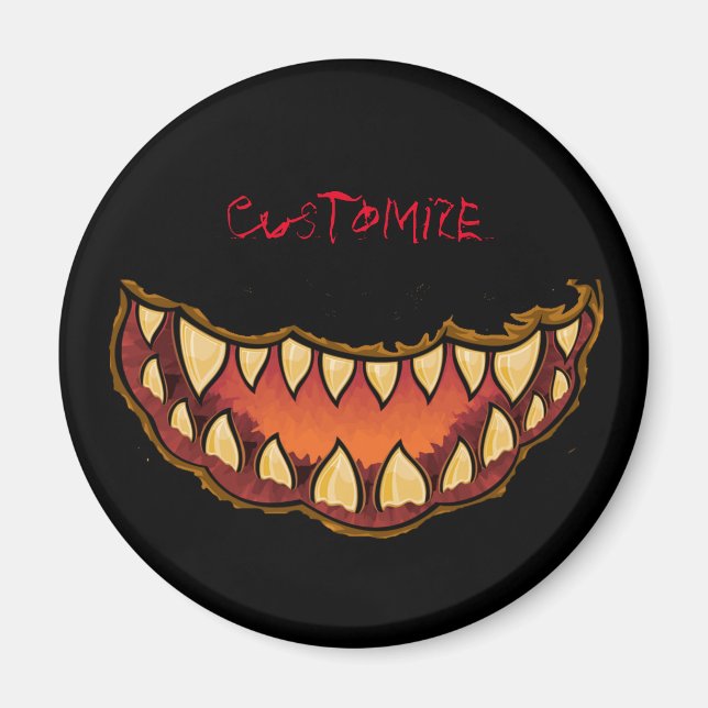 Funny Jack o'lantern Thunder_Cove Magnet (Framsidan)