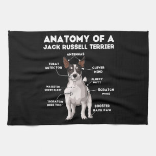 Funny Jack Russell Terrier Kökshandduk