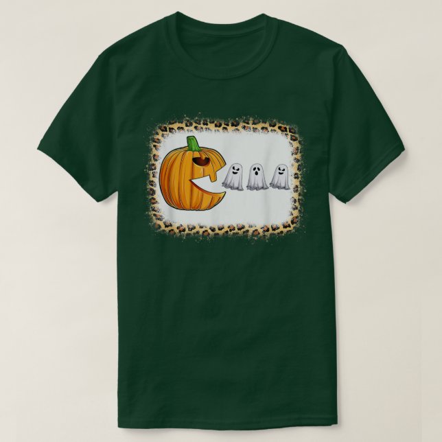 Funny Jackolantern Pumpkin With Ghosts Halloween C T Shirt (Design framsida)