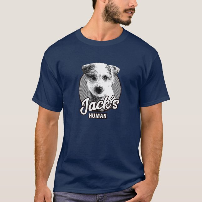 Funny Jack's Human Cute Dog Lover's Pet T Shirt (Framsida)