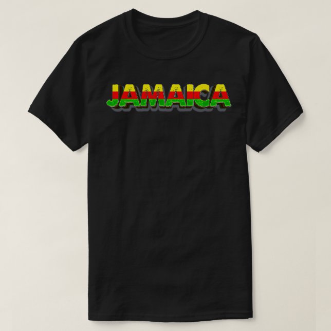 Funny Jamaica Flag Palm Summer Vacation dad of the T Shirt (Design framsida)