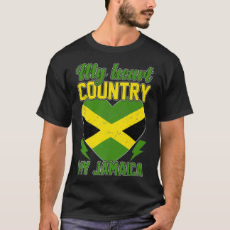 Funny Jamaica Flagga Handflatan Summer Vacation ec T Shirt
