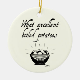 Funny Jane Austen Pride & Prejudice Personlig Julgransprydnad Keramik