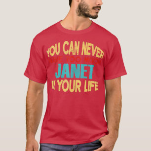Funny Janet Personlig Första Namn Joke Item Tan T Shirt