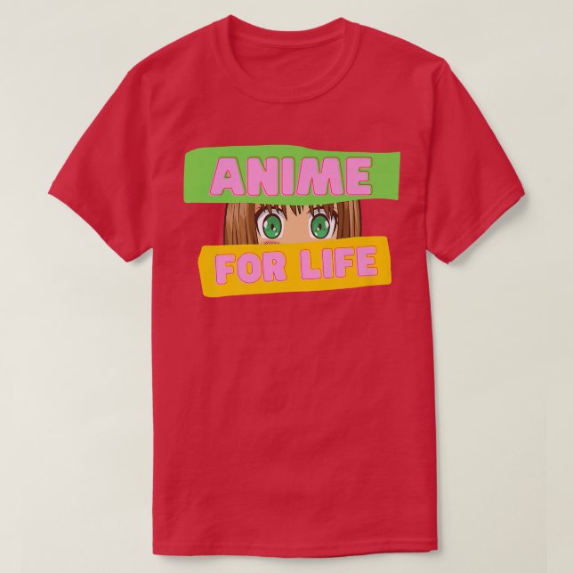 Funny Japanese Anime  Anime for Life  Japan Cultur T Shirt (Design framsida)