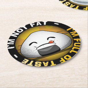 Funny japanese riceball underlägg papper rund