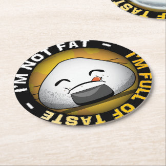 Funny japanese riceball underlägg papper rund