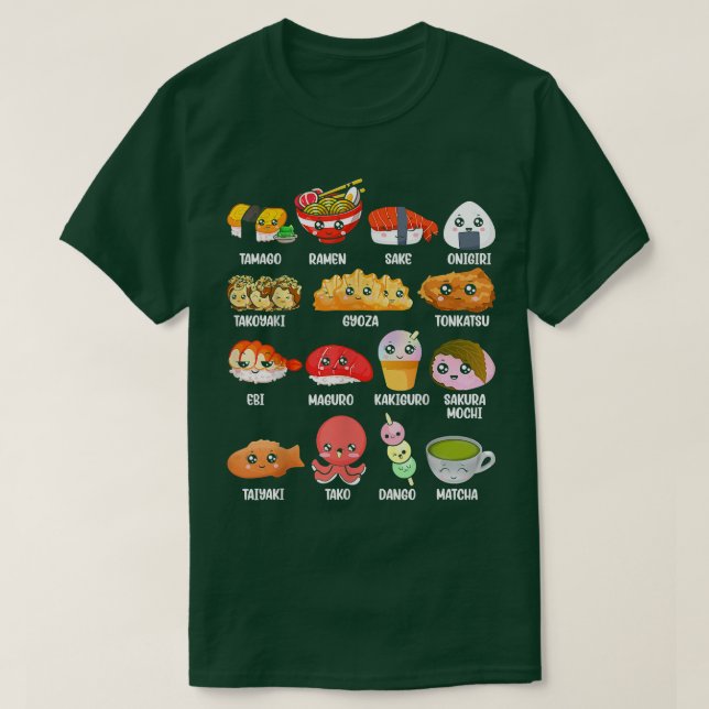 Funny japansk asiatisk Food Fläkt Kawaii Ramen Sus T Shirt (Design framsida)