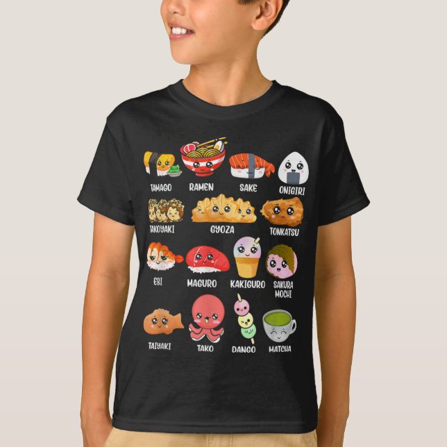 Funny japansk asiatisk Food Fläkt Kawaii Ramen Sus T Shirt (Framsida)