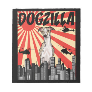 Funny japansk Dogzilla-whifragment Anteckningsblock