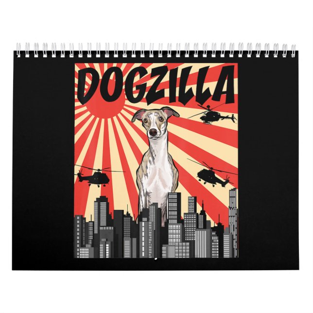 Funny japansk Dogzilla-whifragment Kalender (Omslag)
