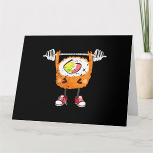 Funny japansk Food Gym Weightlift Gift T-Shirt Kort