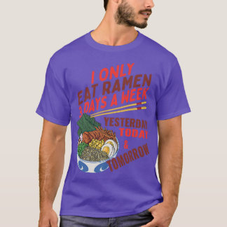 Funny japansk Food Instant Soppa Ramen Bowl Älskar T Shirt