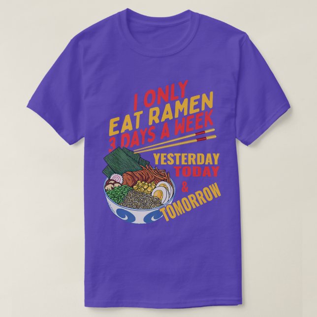 Funny japansk kultur Anime Ramen T Shirt (Design framsida)