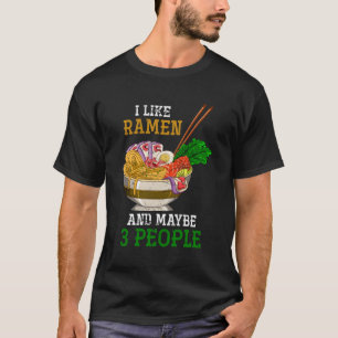 Funny japansk Noodle Kawaii Anime Ramen T Shirt