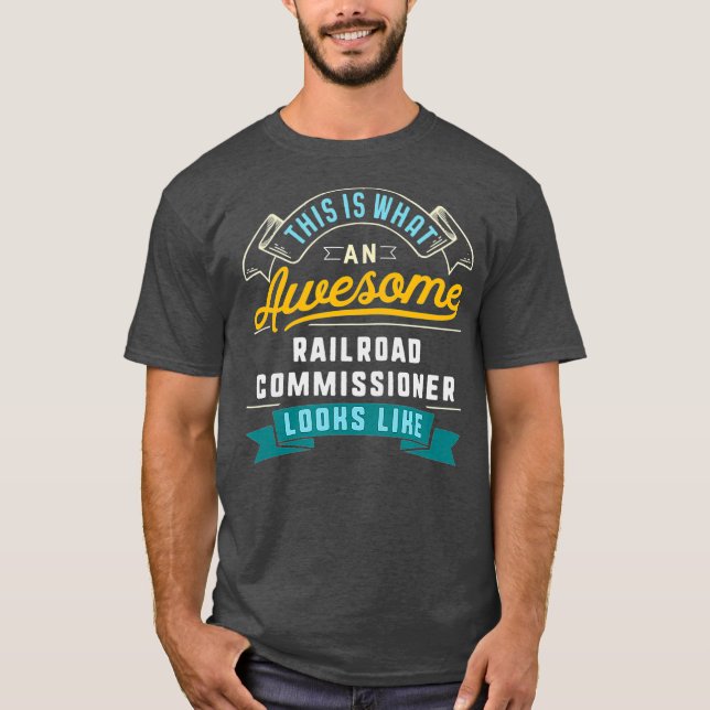 Funny järnvägskommissionär Fantastisk Jobb T Shirt (Framsida)