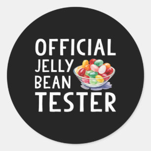 Funny Jelly Beans Påsk Candy Officiell Jelly Bean Runt Klistermärke