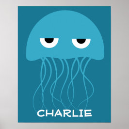 Funny Jellyfish-eget namn poster
