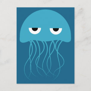 Funny Jellyfish-vykort Vykort