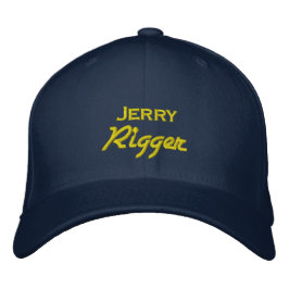 Funny Jerry Rigger Broderad Keps