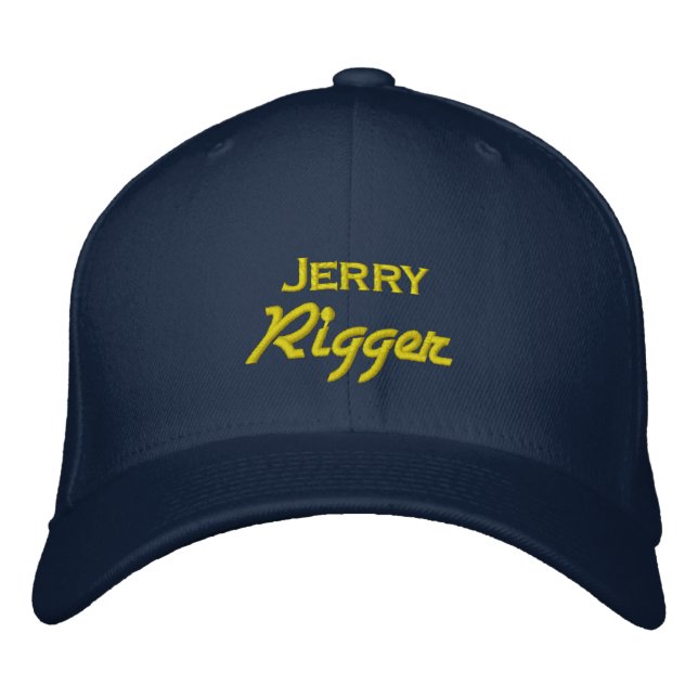 Funny Jerry Rigger Broderad Keps (Framsida)