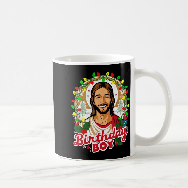 Funny Jesus Birthday Boy Christmas Xmas Holiday Ug Kaffemugg (Höger)