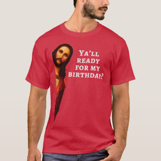 Funny Jesus Grattis på födelsedagen julgåva T Shirt